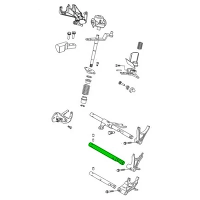 Riel de cambio de transmisión manual Mopar 68146161AA para 2012 2019 500 para Fiat Foto 1 de 4