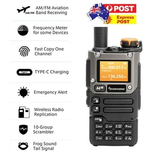 UV-K6 Two Way Radio NOAA Handie-Talkie Scrambler Portable Multi-Band Transceiver - Picture 1 of 18