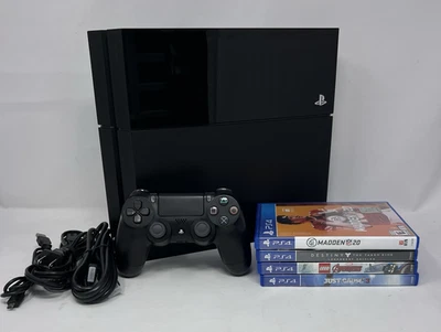 Sistema de consola PlayStation 4 500 GB PS4 paquete controlador 1 AÑO DE GARANTÍA + juegos Foto 1 de 4