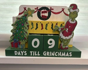 Days Till Grinchmas Holiday/Christmas Countdown Calendar Advent Wood - Picture 1 of 4