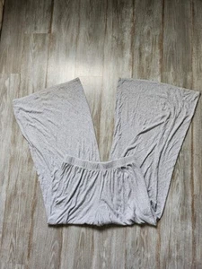 Pantalone Aerie grigio erica chiaro a costine gamba larga svasato elastico in vita floreale taglia M - Foto 1 di 9