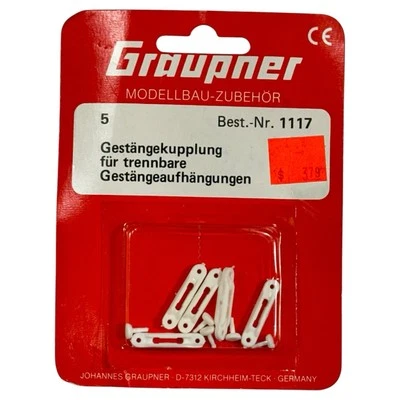 GRAUPNER #1117 Vintage RC Airplane Linkage Coupling for Separable Rod Suspension - Image 1 of 3