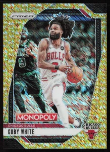 Coby White 2024-25 Panini Prizm Monopoly Gold Millionaire Shimmer #11 #/500 - Picture 1 of 2