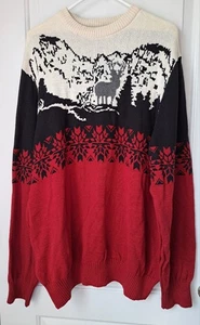 Dockers Rot Schwarz Weiß Weihnachten Winter Pullover Herren Gr. XXL NEU - Bild 1 von 6