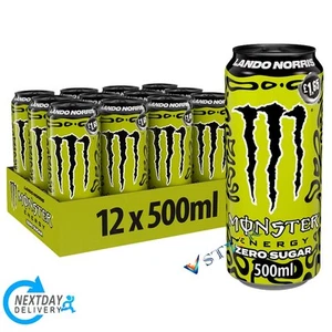 Monster Energy Drink Lando Norris Sin Azúcar 500 ml x 12 Lata Tratamiento Perfecto - Imagen 1 de 1