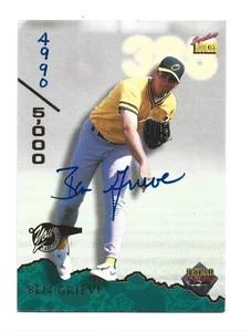 Ben Grieve AUTOGRAPH RC Oakland Athletics 1995 Signature Rookies Tetrad AUTO A's - Picture 1 of 2