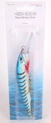 Fladen Künstlicher Köder mit Haken blau Blu - blu/nero 14 cm - Bild 1 von 3