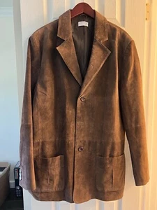 Irvine Park Leather Coat Shell 100% Leather Sz 44 TL Light Brown - Picture 1 of 4
