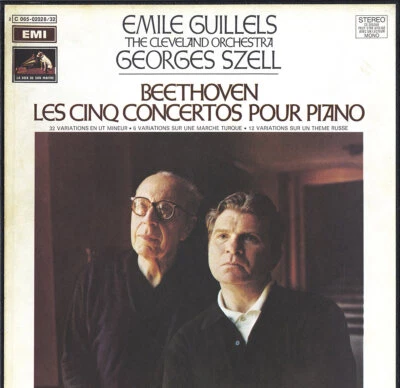 5LP Box EMI C065-2028 French Stereo BEETHOVEN 5 Piano Concertos GILELS SZELL NM - Image 1 of 3