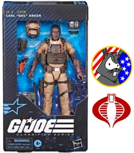 Figura Hasbro Doc Carl Greer - Serie Clasificada GI JOE - 6 pulgadas - Imagen 1 de 4
