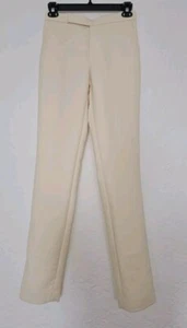 Ralph Lauren Purple Label Women's Dress Pants Straight Leg Ivory Size US 4S NEW - Picture 1 of 9