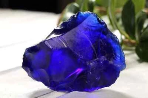750.00 Ct Blue Obsidian-Natural Raw Gemstone Crystal For Jewelry Certified Rough - Picture 1 of 4