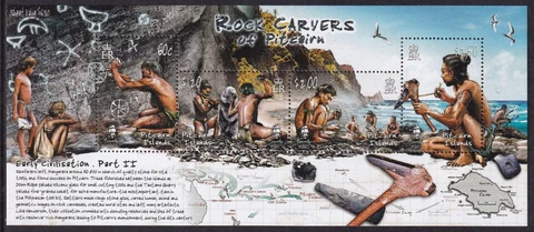 PITCAIRN ISLANDS 2007 Rock Carvers Miniature Sheet SG MS733 MNH/** Cover