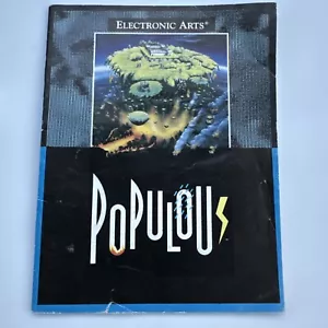 Populous (Sega Genesis, 1991) Manual de instrucciones SOLO Electronic Arts AUTÉNTICO - Imagen 1 de 4
