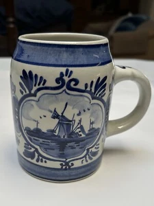 Delft Porcelain Beer Mug  - Picture 1 of 12
