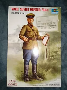 Trumpeter WWII Soviet Officer Vol.1 1:16 Scale Plastic Model Kit 00703 NIB - Picture 1 of 5
