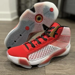 Nike Air Jordan XXXVIII 38 Celebration White Black Red DZ3356-100 Men's 10.5 - Picture 1 of 5