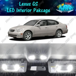 White Interior LED Light Package Kit for 1998 - 2003 2004 2005 Lexus GS300 GS430 - Picture 1 of 12