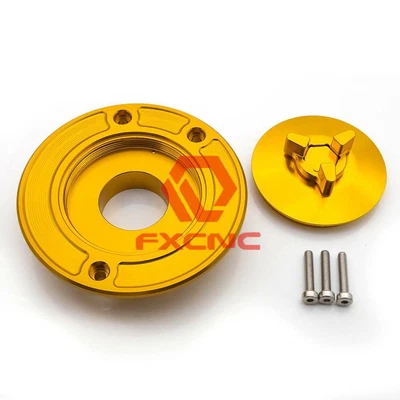 Tapa del tanque de combustible sin llave Fit kawasaki ZX7R/ZX7RR para todos los años CNC negra Foto 1 de 4