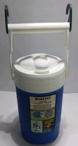 Igloo 1/2- Gallon Water Jug, Sport Beverage Jug with Hooks - Blue/White - Picture 1 of 9