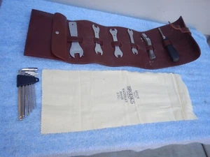 Brooks Tool Roll Kit Brown Leather England Road Touring Bike Tools Saddle RARE - Picture 1 of 6