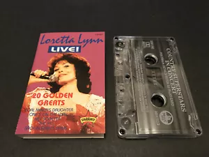 LORETTA LYNN LIVE! AUSTRALIAN CASSETTE TAPE - Picture 1 of 1