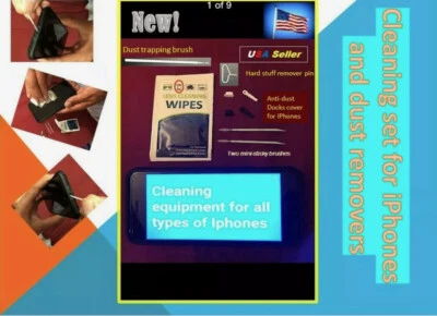 Apple Iphone iPad Samsung чистящий набор порт крышки чистые инструменты анти пыли - Изображение 1 из 4