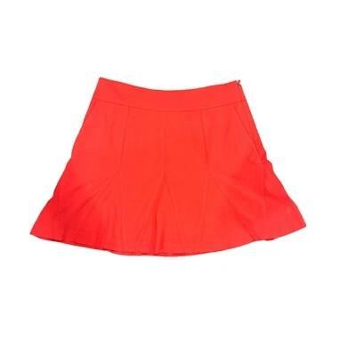 Tênis de golfe Annika Cutter Buck Skort feminino tamanho 6 laranja rosa elástico zíper casual - Imagem 1 de 4
