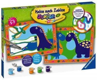 Ravensburger Malen nach Zahlen Junior Land der Dinosaurier 28694 - Bild 1 von 3