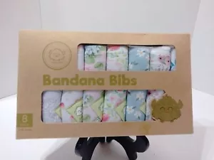 Baberos KeaBabies Bandana Drool Algodón Orgánico - Juego de 8 - Edades 0-36 meses. Nuevo - Imagen 1 de 11