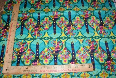 Treehouse Green Alison Glass Andover Fabric Cotton 1Yd +1x43W Quilting Fast Ship - Image 1 of 3