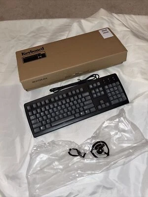 Black Gateway Model SK-1510 PS/2 104 Gray Keys Keyboard P/N 7004953 NIB 6 PIN - Image 1 of 4