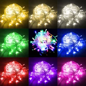 10m Fairy String Light LED Christmas Wedding Party Decor Outdoor Lamp Xmas 100m - Picture 1 of 32