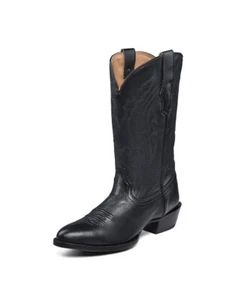 Corral Western Boots Mens Embroidery Snip Toe Leather 9 D Black A4541 - Picture 1 of 1