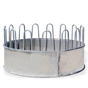 Heuraufe Rundballenraufe Futterraufe Raufe 15 Fressplätze für Rind Pferd - Bild 1 von 4