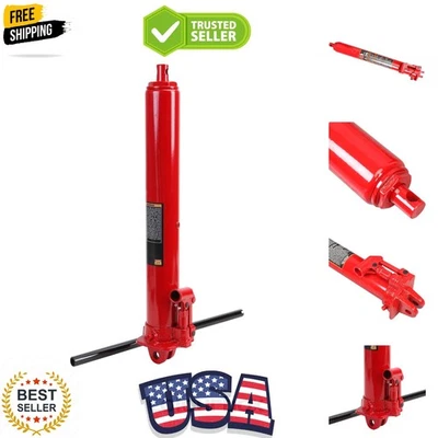 Cilindro hidráulico de elevación de motor de alta resistencia Ram Jack de 8 toneladas con doble pi... Foto 1 de 4