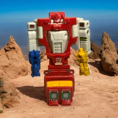Figura de acción de colección G1 Transformers Quickmix Targetmaster completa 1987 bonita Foto 1 de 4