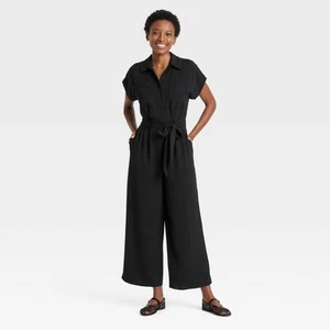 Women's Short Sleeve Jumpsuit - A New Day - Picture 1 of 6