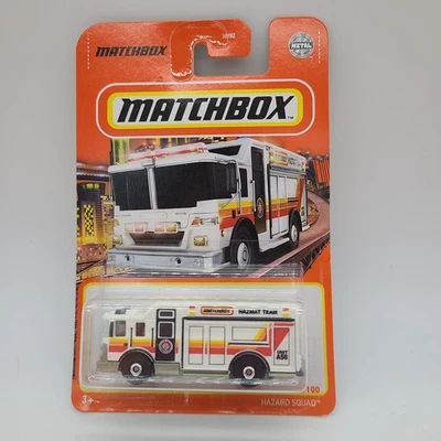 Matchbox Hazard Squad White 94/100 MBX 2021 Fire Truck 1st Responders - Image 1 of 4