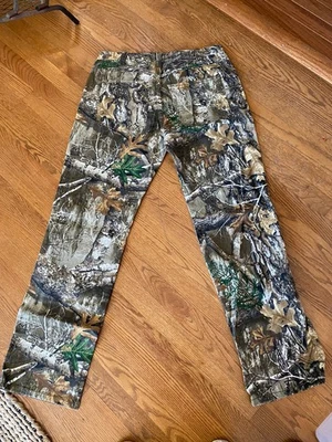 Camo Pants Realtree Mens Large 34/34 Flex Comfort 5 Pocket - Image 1 of 4