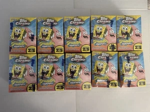 2025 Topps Chrome SpongeBob 25th Anniversary Value Box Bundle 10 Total - Bild 1 von 6
