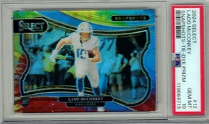 2024 Panini Select Ladd McConkey Tie Dye Prizm Instantáneas #15/25 PSA 10 # Match - Imagen 1 de 2