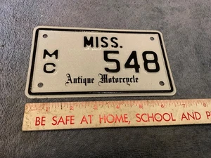 Mississippi Antique Motorcycle Plate MC 548 - Picture 1 of 1