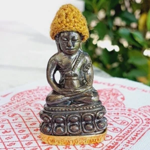 Phra Kring Statue Knitted Hat LP Mun Puritatto Magic Talisman Thai Buddha Amulet - Picture 1 of 4