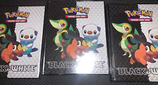 Lot of 3 Pokemon Collection Binders Each Holds 80 Cards Pre Owned BLACK & WHITE