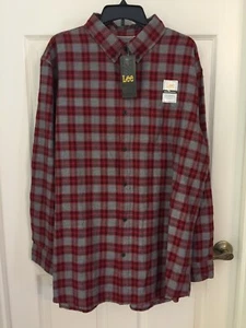 Mens Lee Extra Comfort Button Down Collar Shirt Size XXL NEW - Picture 1 of 8