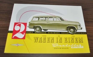 Folleto combinado de Borgward Isabella - Imagen 1 de 4