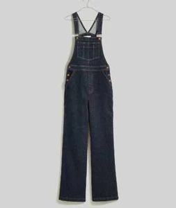 New women's Madewell the Perfect Vintage Flare Overall in Haskins wash denim - Picture 1 of 12