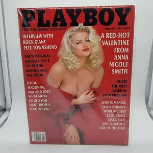 Playboy Magazine February 1994 Anna Nicole Smith Pete Townshend Madonna Ice-T - Picture 1 of 2