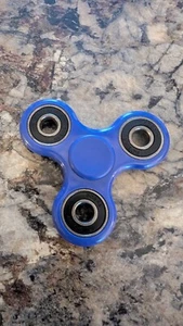 Blue & Black Fidget Spinner Stress Relief Toy - Picture 1 of 2